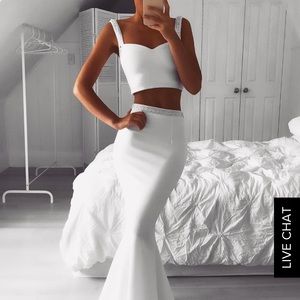 Lulus white formal prom dress